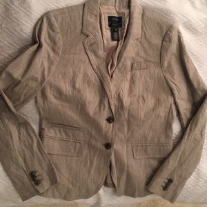 J. Crew Linen Schoolboy Blazer